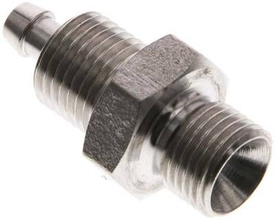 Gerades Gewindestück G 1/8"-6 x 4mm, 1.4571 ohne Mutter