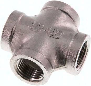 Kreuzstück Rp 1/2" (IG), 16 bar 1.4408