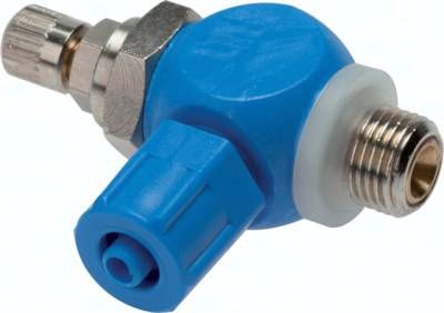 Drosselrückschlagventil G 1/4"-6 x 4mm, zuluftregelnd (A)