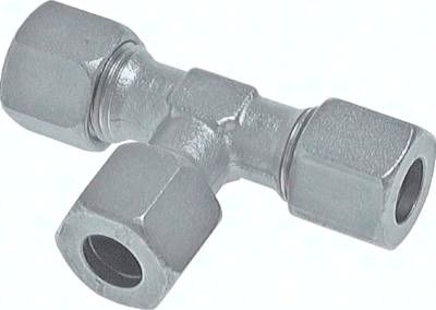T-Schneidringverschraubung 21,25, Stahl verzinkt