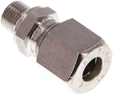 Gerade Schneidringverschr. 8 L-G 1/8", Klemmring 1.4571 (NC)