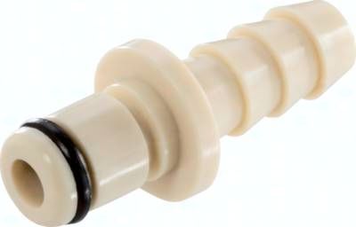 Kupplungsstecker (MC) mit Schlauchtülle, Polypropylen (beige)