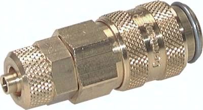 Kupplungsdose (NW5) 8 x 6mm Schlauch, Messing