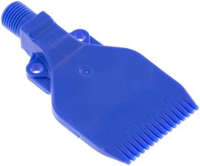 Mehrkanal-Fächerdüse, 47mm, G 1/4", POM (blau)