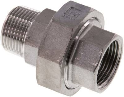 Verschraubung flach dichtend Rp/R 3/4" (IG/AG)