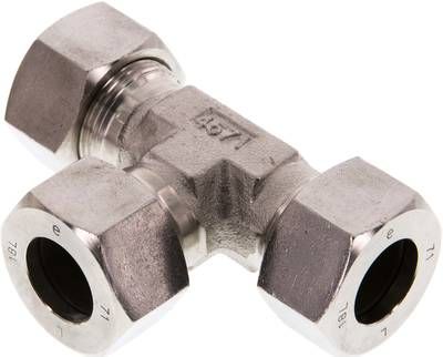 T-Schneidringverschraubung 18 L, 1.4571