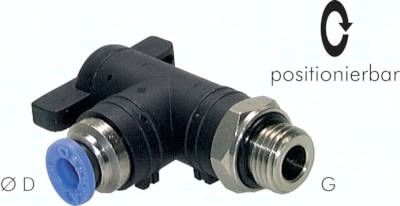 Winkel-Absperrhahn G 1/4"-8mm, IQS-Standard