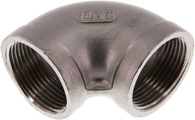 90°-Winkel Rp 1 1/4" (IG), 16 bar 1.4408