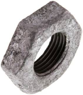 Sechskant-Gegenmutter Rp 3/8", Temperguss verzinkt