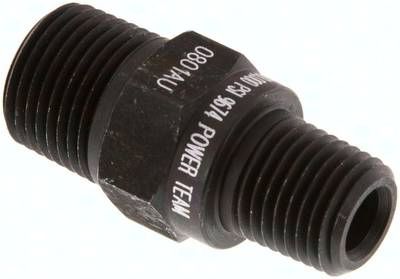 POWER-TEAM Doppelnippel 3/8" x 1/4", kein(IG), 1 x NPT 3/8" & 1 x NPT 1/4"(AG)
