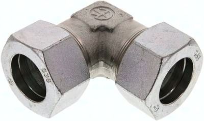 Winkel-Schneidringverschrau-bung 38 S, Stahl verzinkt