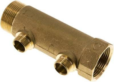 Verteilerrohr G 1 1/4"(IG/AG), 2 Abgänge G 1/2" (AG)