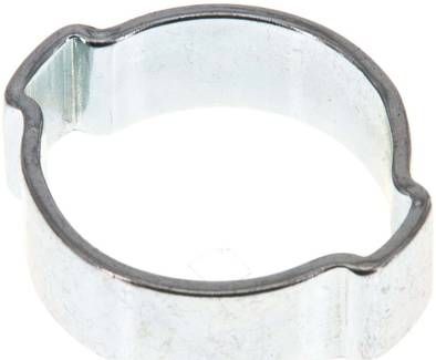 2-Ohr-Schlauchschelle 21 - 25mm, Stahl verzinkt (W1)
