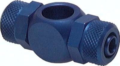 Verschraubung, T-Ringstück G 1/8"-4,3 x 3mm, Aluminium