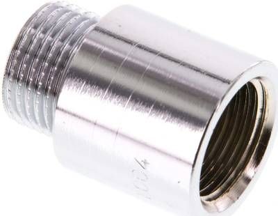 Gewindeverlängerung G 3/8"-20mm, Messing verchromt