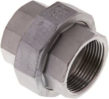 Verschraubung flach dichtend Rp 1 1/4" (IG),16 bar 1.4408