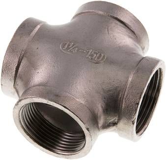 Kreuzstück Rp 1 1/4" (IG), 16 bar 1.4408
