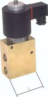 3/2-Wege Vakuumventil (NC), G 3/8", -0,9 bis 10bar, 230 V AC