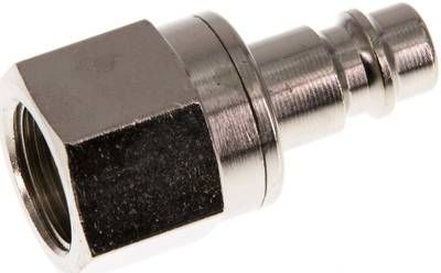 Kupplungsstecker (NW7,2) G 3/8"(IG), Messing vernickelt