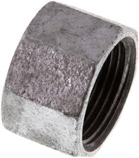 Verschlusskappe Rp 1", 25 bar Temperguss verzinkt