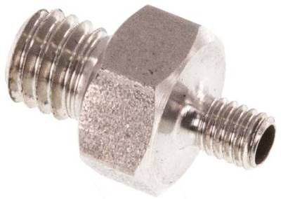 Doppelnippel M 5-M 3, 40 bar 1.4571