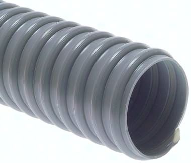 Leichter Saug-Schlauch, PVC-Superflex grau, 125mm
