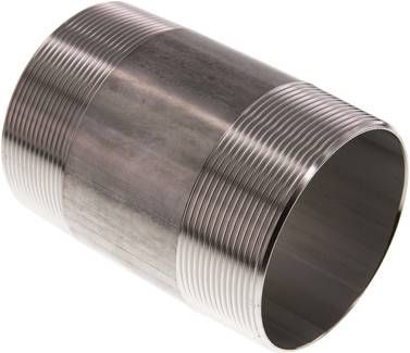 Rohrdoppelnippel R 3"-120mm, 20 bar 1.4571