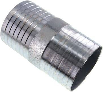 Schlauchverbindungsrohr 100mm-100mm, Stahl verzinkt