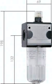 MULTIFIX Öler, G 1/2", Baur. 2, mit Polycarbonatbehälter
