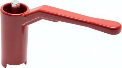 Kombigriff-rot, Größe 3, Lang (Aluminium lackiert, 60 - 68 - 74 - 78 - 82 - 88 -