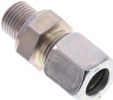 Gerade Schneidringverschr. 8 LL-G 1/8", Stahl verzinkt