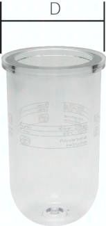 STANDARD Polycarbonatbehälter f. Öler (Baureihe 3 - 9)