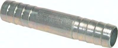 Schlauchverbindungsrohr 50mm-50mm, Stahl verzinkt