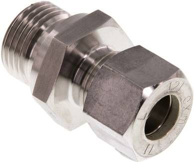 Gerade Schneidringverschr. 12 L-G 1/2", Klemmring 1.4571 (NC)