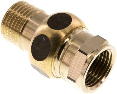 Verschraubung kon. dichtend, Rp 1/2"/R 1/2" (IG/AG)