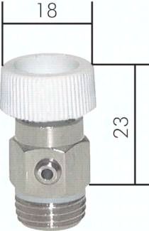 Ablassventil / Entlüftungs-ventil, G 3/8", PN10