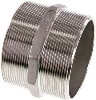 Doppelnippel G 3"-G 3", 16 bar 1.4408