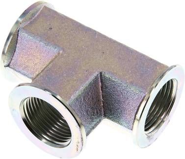 Hochdruck T-Stück G 1" (IG), Stahl verzinkt