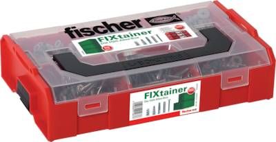 FIXtainer - "Hält-Alles-Box": 50 Stk. Dübel SX 6x30 und Senkkopfschrauben 4,5x40