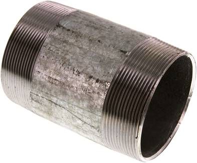 Rohrdoppelnippel R 3"-120mm, 50 bar, Stahlrohr ST 37 verzinkt