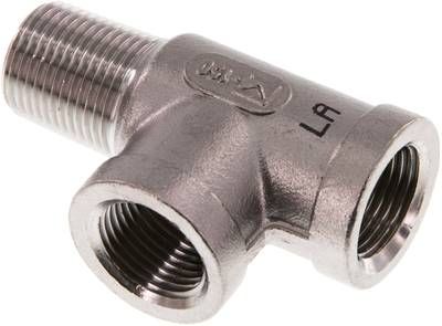LE-Einschraubstück Rp 3/8"(IG)-R 3/8"(AG), 16 bar 1.4408