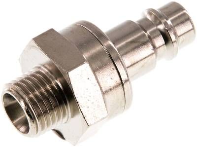 Kupplungsstecker (NW7,2) G 1/4"(AG), Messing vernickelt