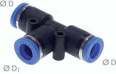 T-Steckanschluss 3mm-3mm, IQS-Standard