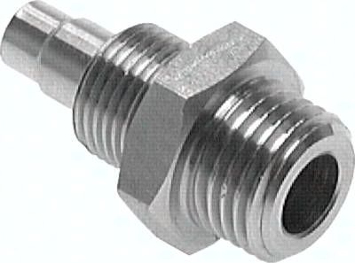 Gerades Gewindestück G 1/8"-4,3 x 3mm, 1.4571 ohne Mutter