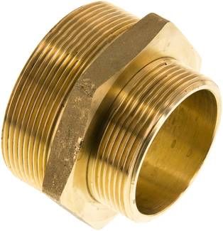 Doppelnippel G 2 1/2"-G 2", 16 bar Messing/Rotguss