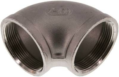 90°-Winkel Rp 2" (IG), 16 bar 1.4408