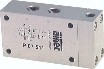 5/2-Wege Pneumatikventil mit Feder, G 1/2"