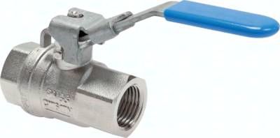 Messing-Kugelhahn, abschließ-bar, Rp 1 1/2", PN 40