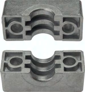 Klemmbackenpaar Aluminium, 60,3 (2")mm, schwer