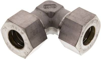 Winkel-Schneidringverschrau-bung 25 S, Klemmring 1.4571 (NC)